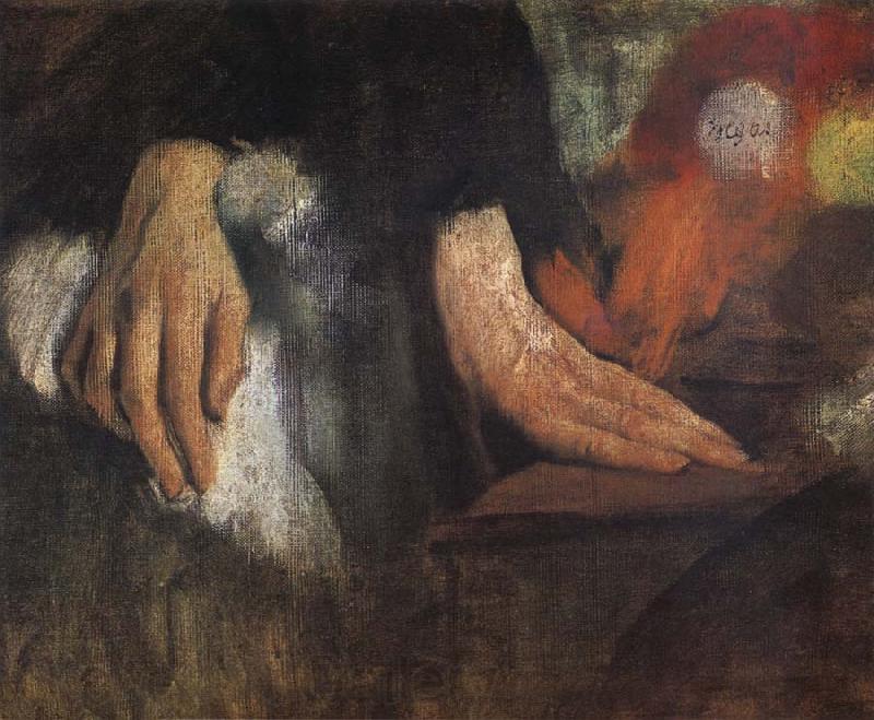 Edgar Degas Study of Hand Norge oil painting art